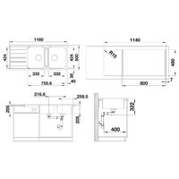 Blanco Lemis 8 S-IF нержавеющая сталь матовая (523036) Image #2