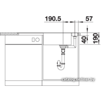 Blanco Axia III XL 6 S-F чёрный доска ясень (525860) Image #5