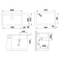 Blanco Naya XL 9 Silgranit темная скала (521813) Image #2