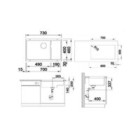 Blanco Subline 700-U Level Silgranit вулканический серый (527355) Image #2