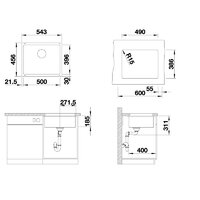 Blanco Etagon 500-U Ceramica чёрный (525155) Image #2