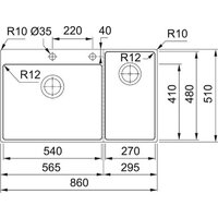 Franke Box Center BWX BWX 220-54-27 TL левая (127.0538.259) Image #16